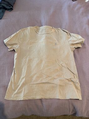 Men's All Saints Crew Neck T‑Shirt in Light Beige